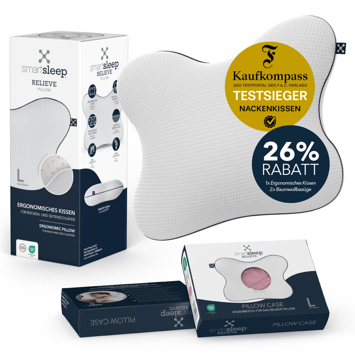 Relieve Pillow Bundle + 2 Bezüge